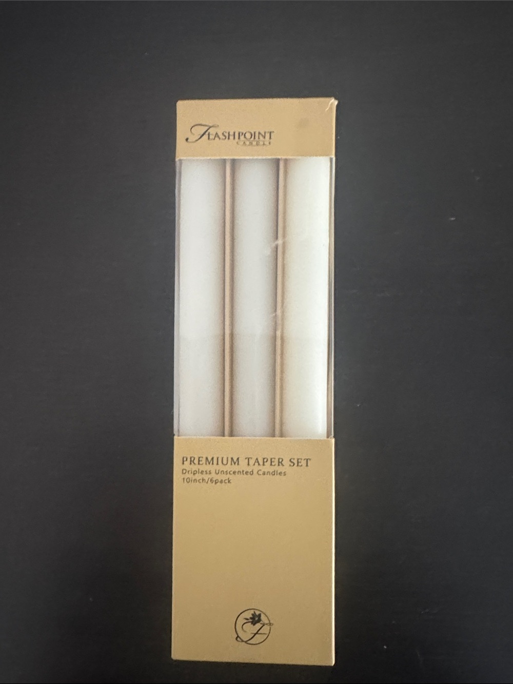 Premium White Taper Candle Set